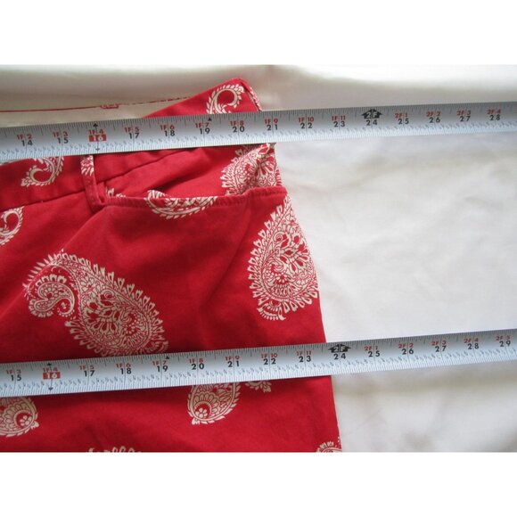 Women's Lands' End Straight Leg Paisley Print Capri Pants Sz 18W (WP308) - Picture 8 of 8